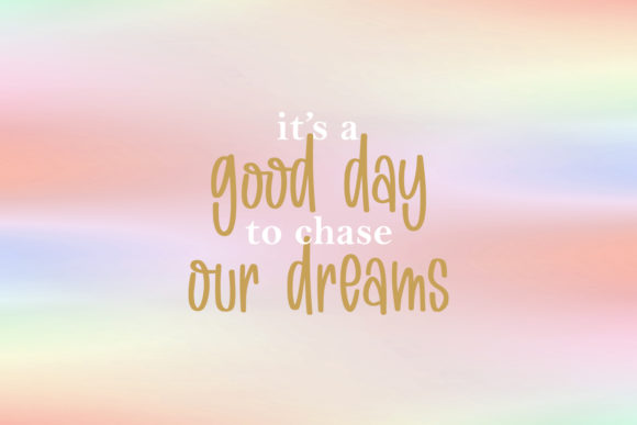 Unicorn Mermaid Font Poster 4