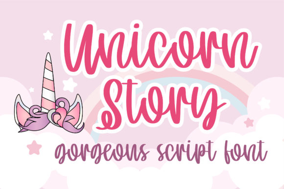 Unicorn Story Font Poster 1