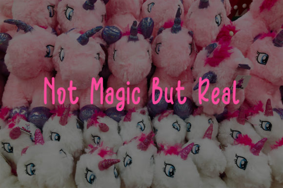 Unicorn Toys Font Poster 2
