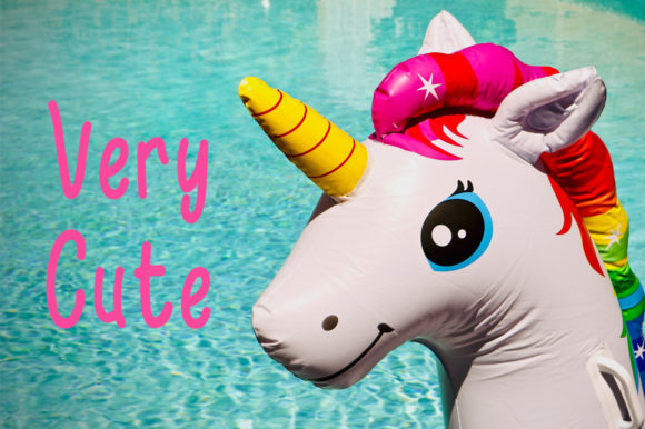 Unicorn Toys Font Poster 4