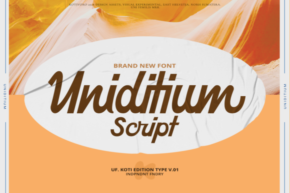 Uniditium Font Poster 1