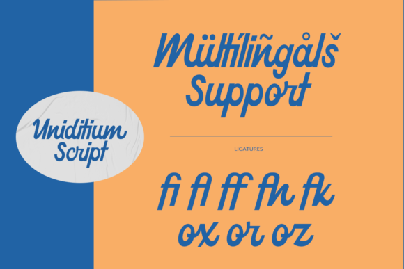 Uniditium Font Poster 7