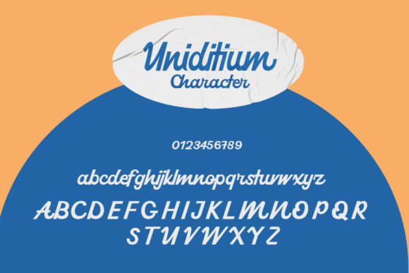 Uniditium Font Poster 9