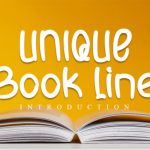 Unique Book Line Font Poster 1