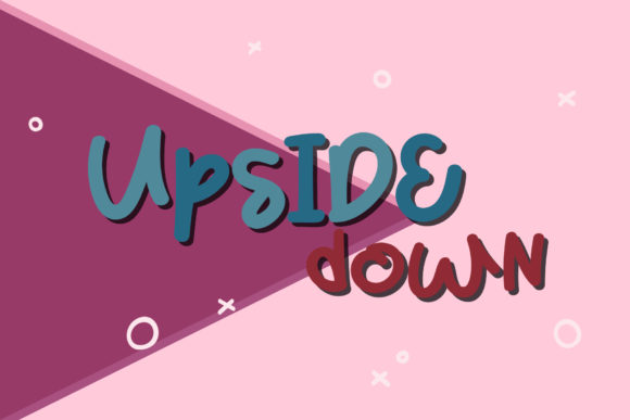 Upside Down Font Poster 1