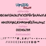 Upside Down Font Poster 3