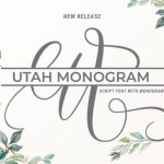 Utah Monogram Font Poster 1