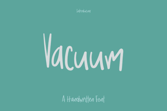 Vacuum Font Poster 1