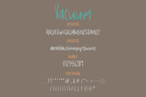 Vacuum Font Poster 3