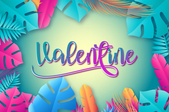 Valentine Font Poster 1