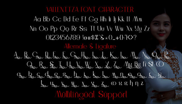Vallenttza Font Poster 2