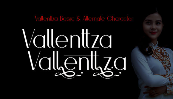 Vallenttza Font Poster 3
