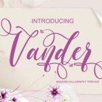 Vander Font Poster 1