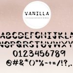 Vanilla Font Poster 7