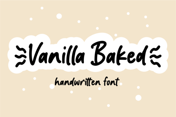 Vanilla Baked Font Poster 1