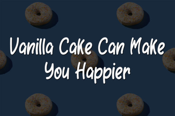 Vanilla Blue Font Poster 3