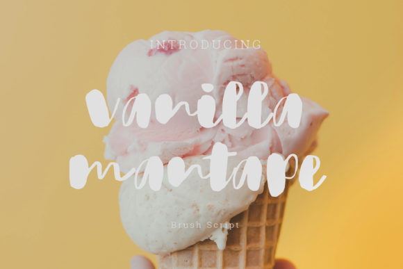 Vanilla Mantape Font Poster 1