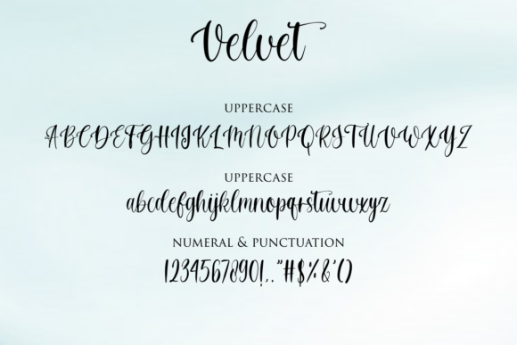 Velvet Font Poster 9