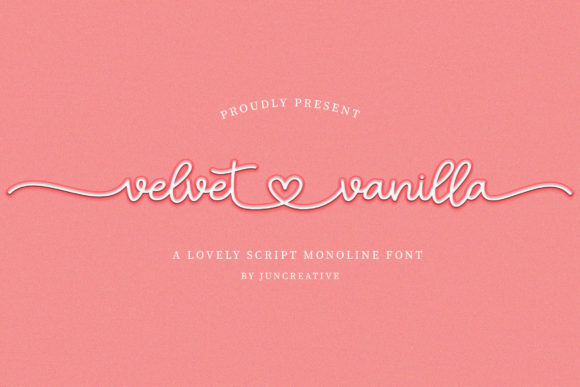 Velvet Vanilla Font Poster 1