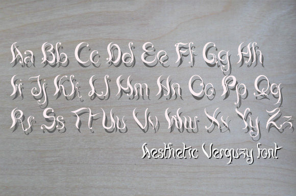 Verquzy Font Poster 8