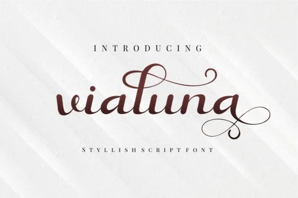 Vialuna Font Poster 1
