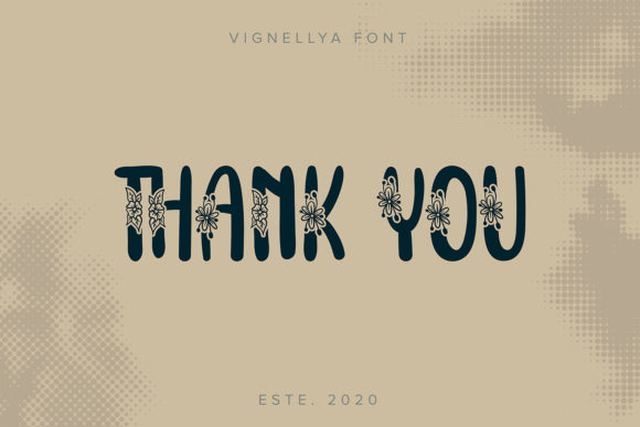 Vignellya Font Poster 6