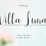 Villa Luna Font Poster 1