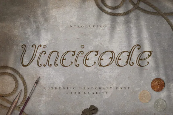 Vincicode Font Vincicode Font Poster 1