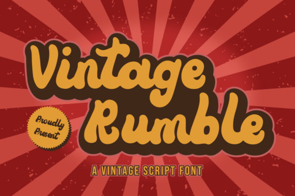 Vintage Rumble Font Poster 1