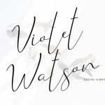 Violet Watson Font Poster 1