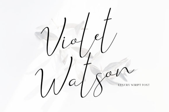 Violet Watson Font Poster 1