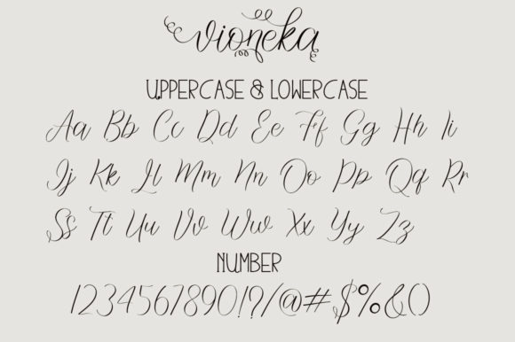 Vioneka Font Poster 8