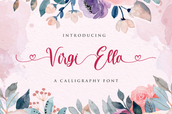 Virgi Ella Font Poster 1