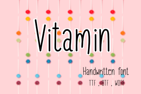 Vitamin Font Poster 1