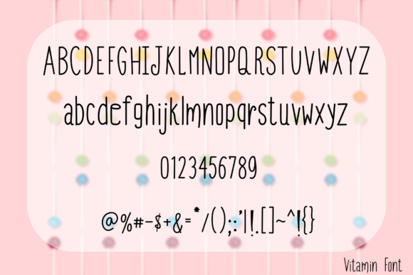 Vitamin Font Poster 2