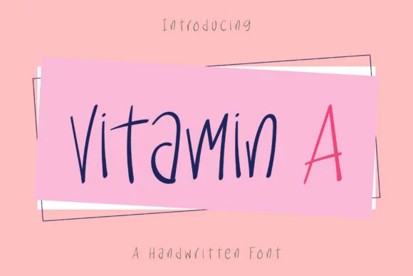 Vitamin a Font Poster 1