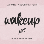 Wakeup Font Poster 1