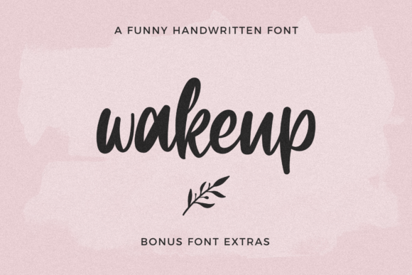 Wakeup Font Poster 1