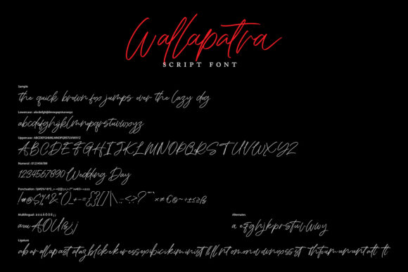 Wallapatra Font Poster 5