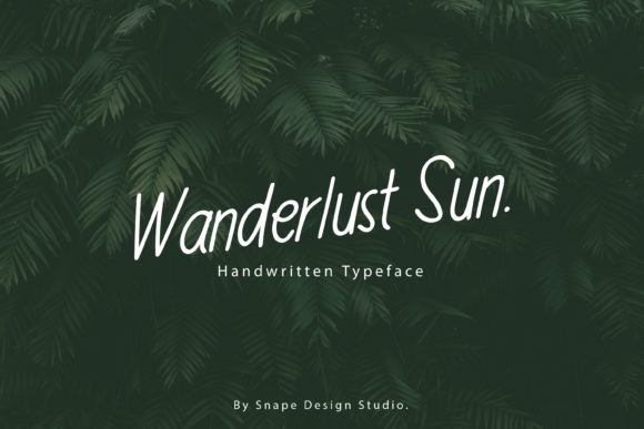 Wanderlust Sun Font