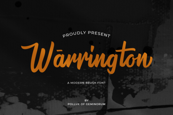 Warrington Font Poster 1