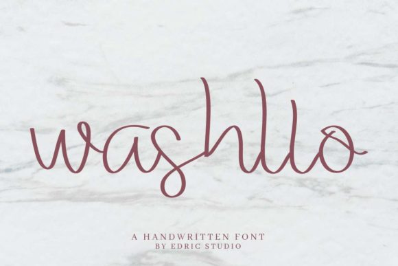 Washllo Font Poster 1