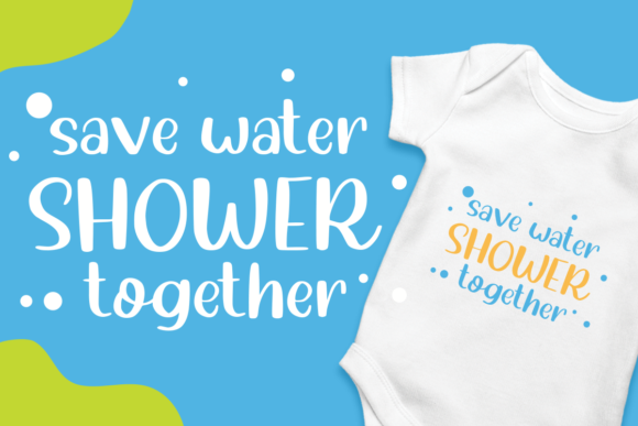 Water Shower Font Poster 2