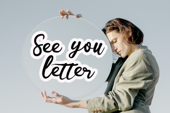 Watercolor Font Poster 5