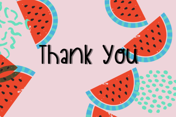 Watermelonnn Font Poster 8