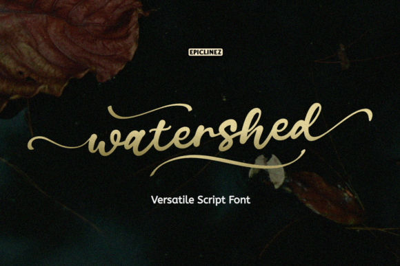 Watershed Font Poster 1