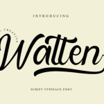 Watten Font Poster 1