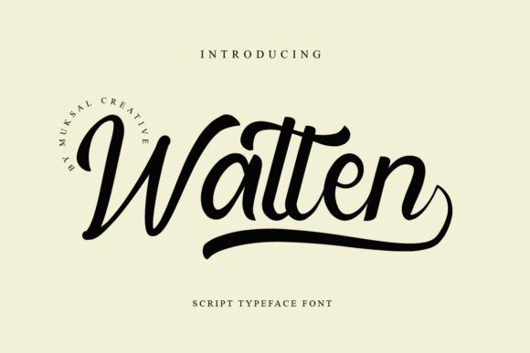 Watten Font Poster 1