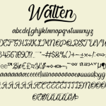 Watten Font Poster 6