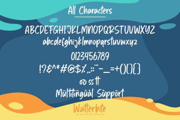 Watterbite Font Poster 5